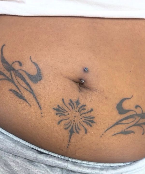 stomach tattoo gabriella