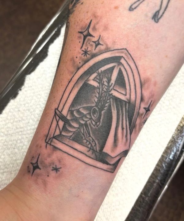 insect in window tattoo gabriella