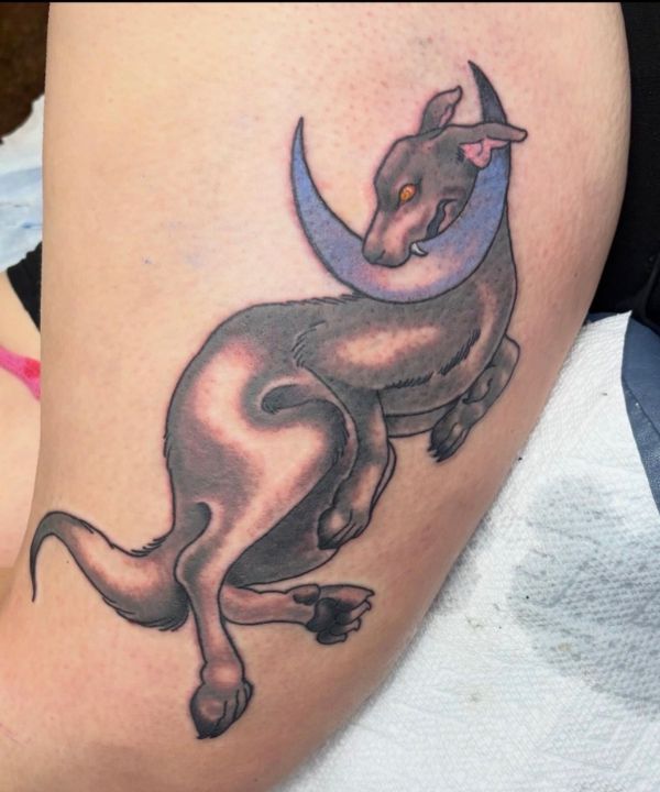 moon and dog tattoo gabriella