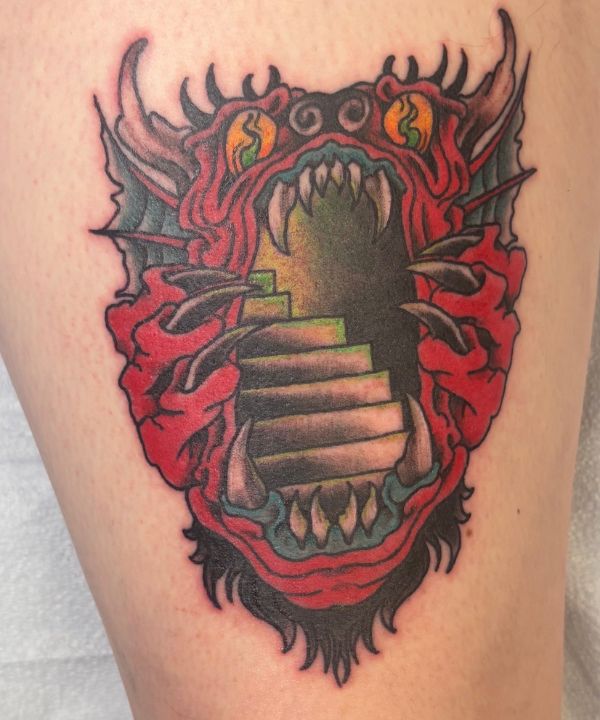 demon stairway tattoo gabriella