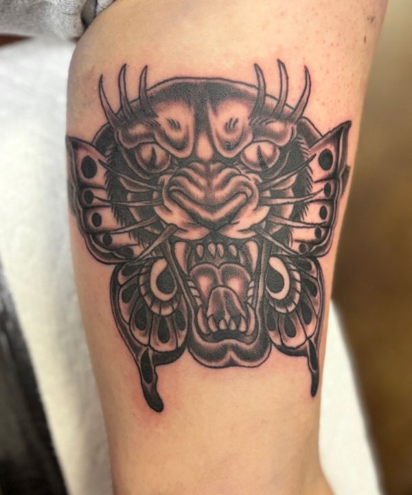 panther butterfly tattoo gabriella